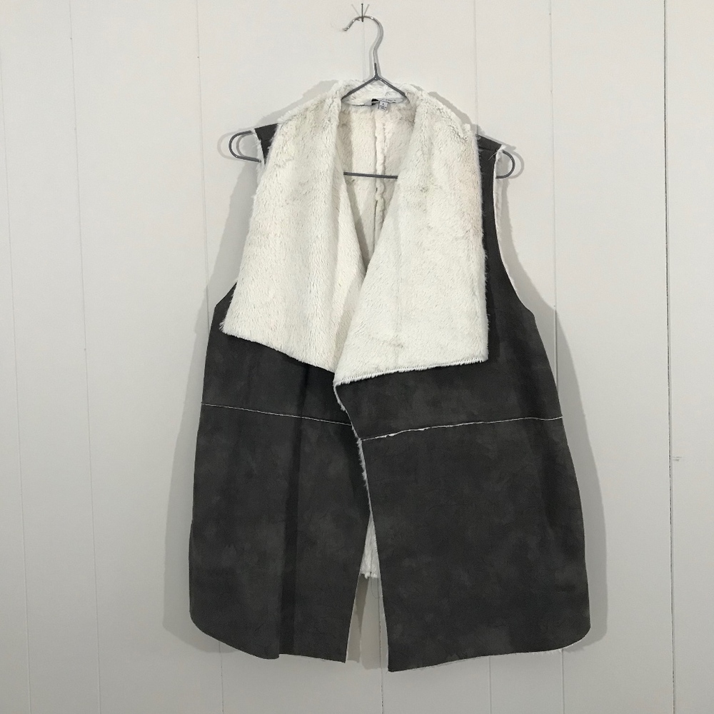 NAKED ZEBRA Suede Vest